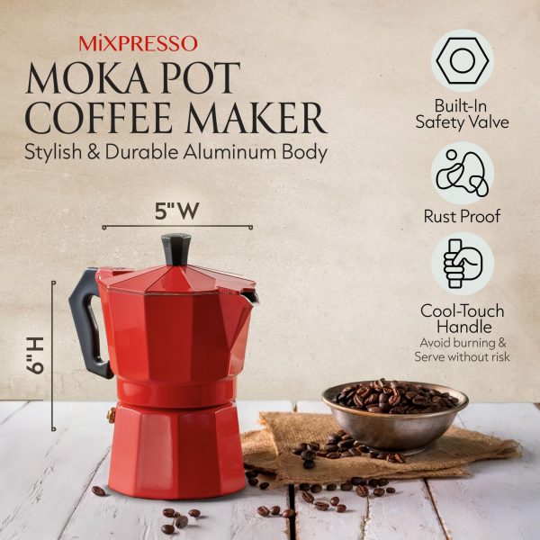 Aluminum Moka Stove Coffee Maker - Image 2