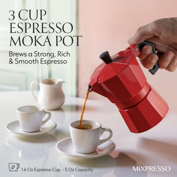 Aluminum Moka Stove Coffee Maker - Image 3