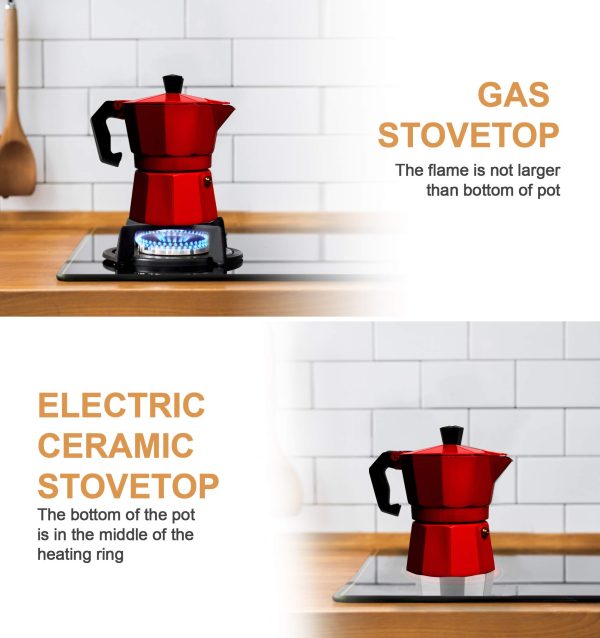 Aluminum Moka Stove Coffee Maker - Image 4
