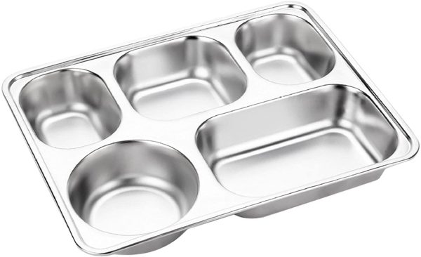 Containers with Lids Divided Food Trays