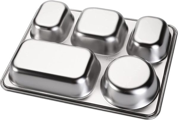 Containers with Lids Divided Food Trays - Image 2
