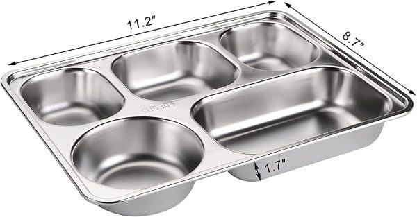 Containers with Lids Divided Food Trays - Image 3