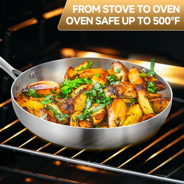 Tri-ply Stainless Steel Frying Pan - Image 4